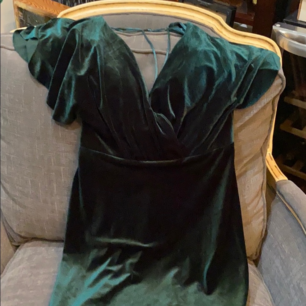 BHLDN Jenny Yoo Ellis Velvet Open Back Dress